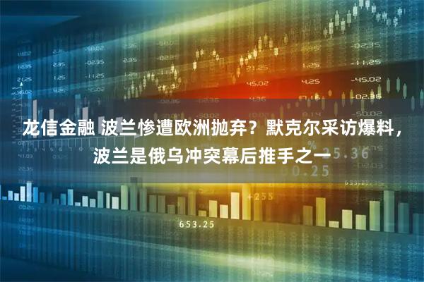 龙信金融 波兰惨遭欧洲抛弃？默克尔采访爆料，波兰是俄乌冲突幕后推手之一